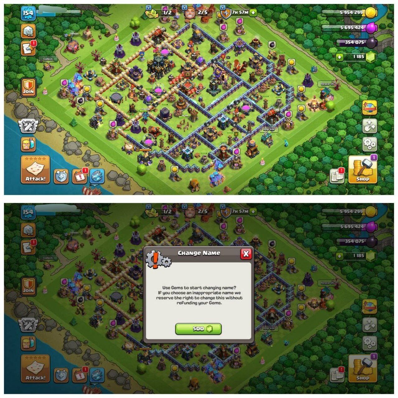 {55% DISCOUNT} TH17 HALF MAX ID⚡️9 EPIC EQUIPMENT⚡️XP-154⚡️HERO 37-26-41-17-23⚡️500 GEMS NAME CHANGE ⚡️319 CWL MEDALS⚡️ MAGIC ITEMS⚡️OP LAB🚚