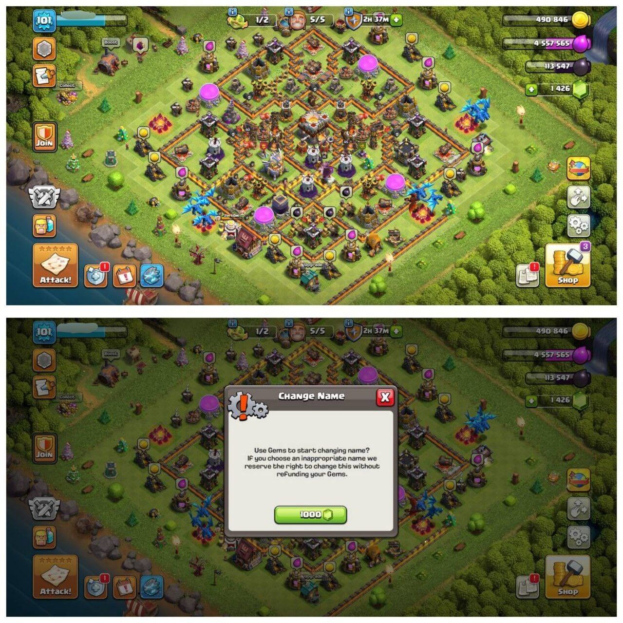 {65% DISCOUNT} TH11 HALF MAX ID ⚡️XP-101⚡️HERO 40-45-19-14⚡️1000 GEMS NAME CHANGE⚡️360 CWL MEDALS⚡️ MAGIC ITEMS⚡️OP LAB🚚