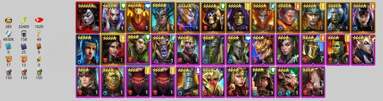 LADY MIKAGE+ 13 LEGENDARIES + 270+ DAYS REWARD FULL ACCESS