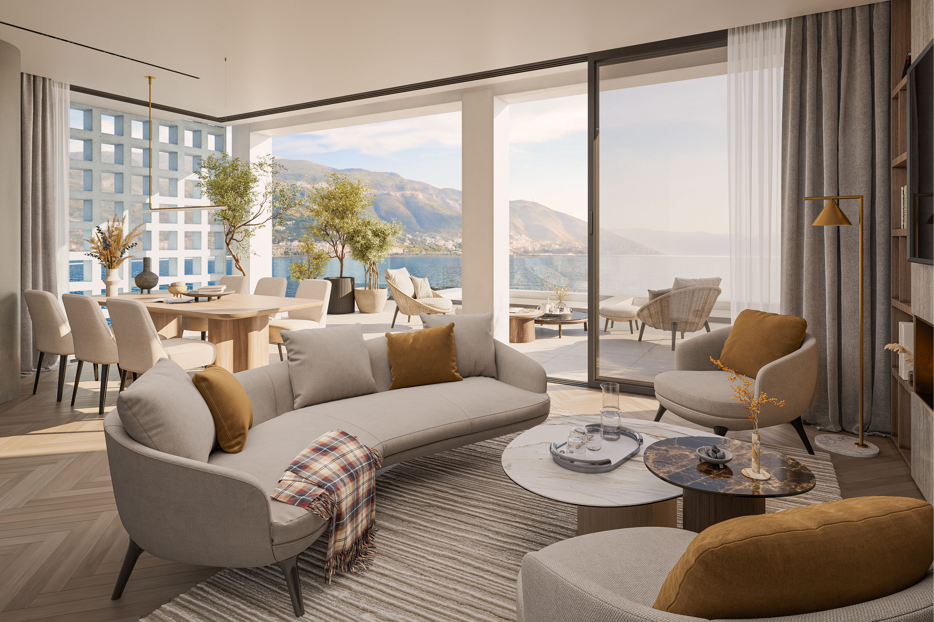 2+1 Apartments for Sale at Vlora Marina 4