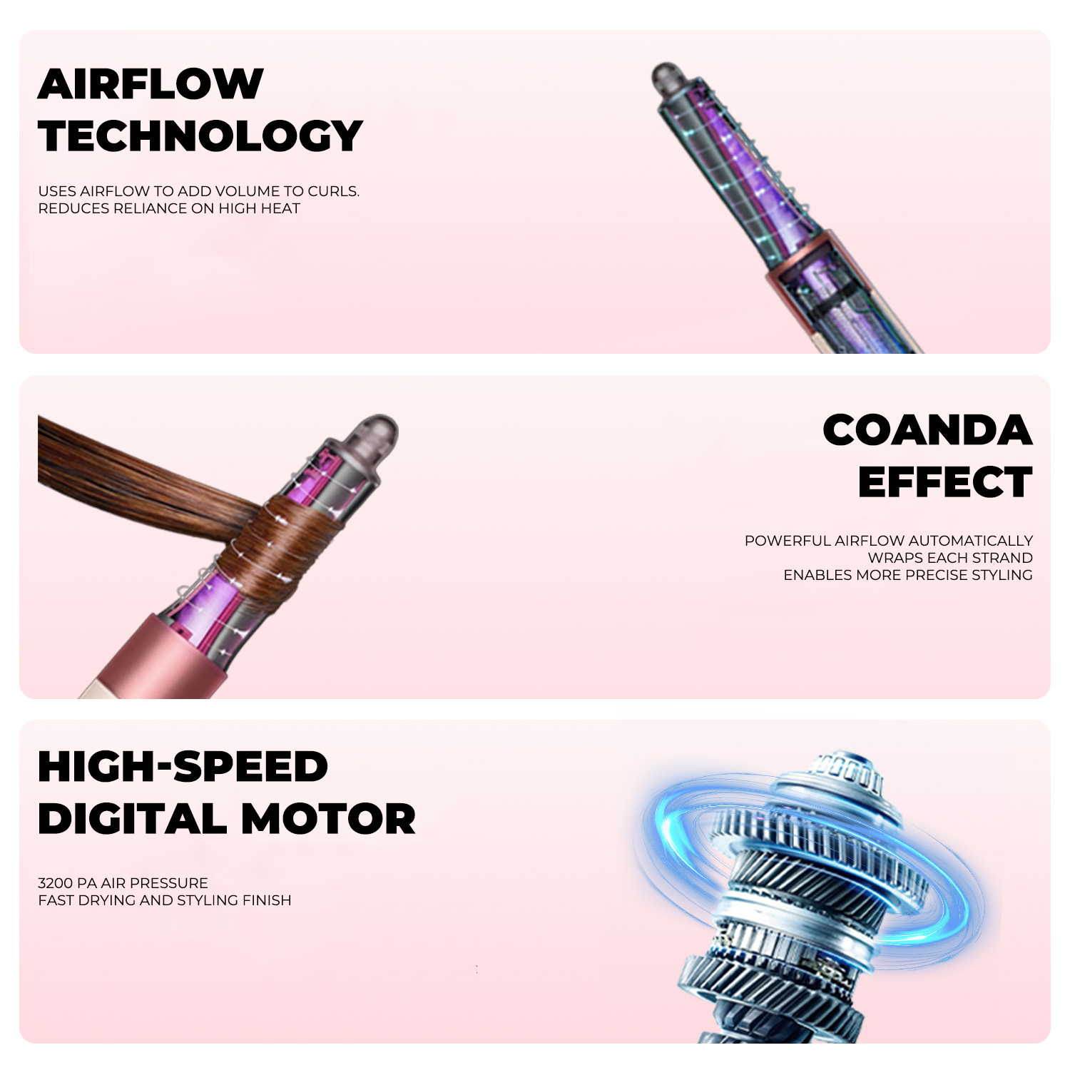 DRYON Airwrap Multi-Styler - Coanda Technology for Curling, Straightening & Volumizing - Image 3