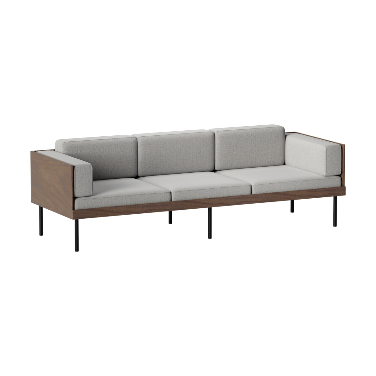 Canapé gris en bois Cut - Kann Design