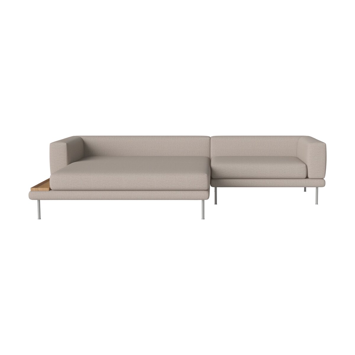 Canapé 2 modèles gauche en tissu gris brun Jerome - Bolia