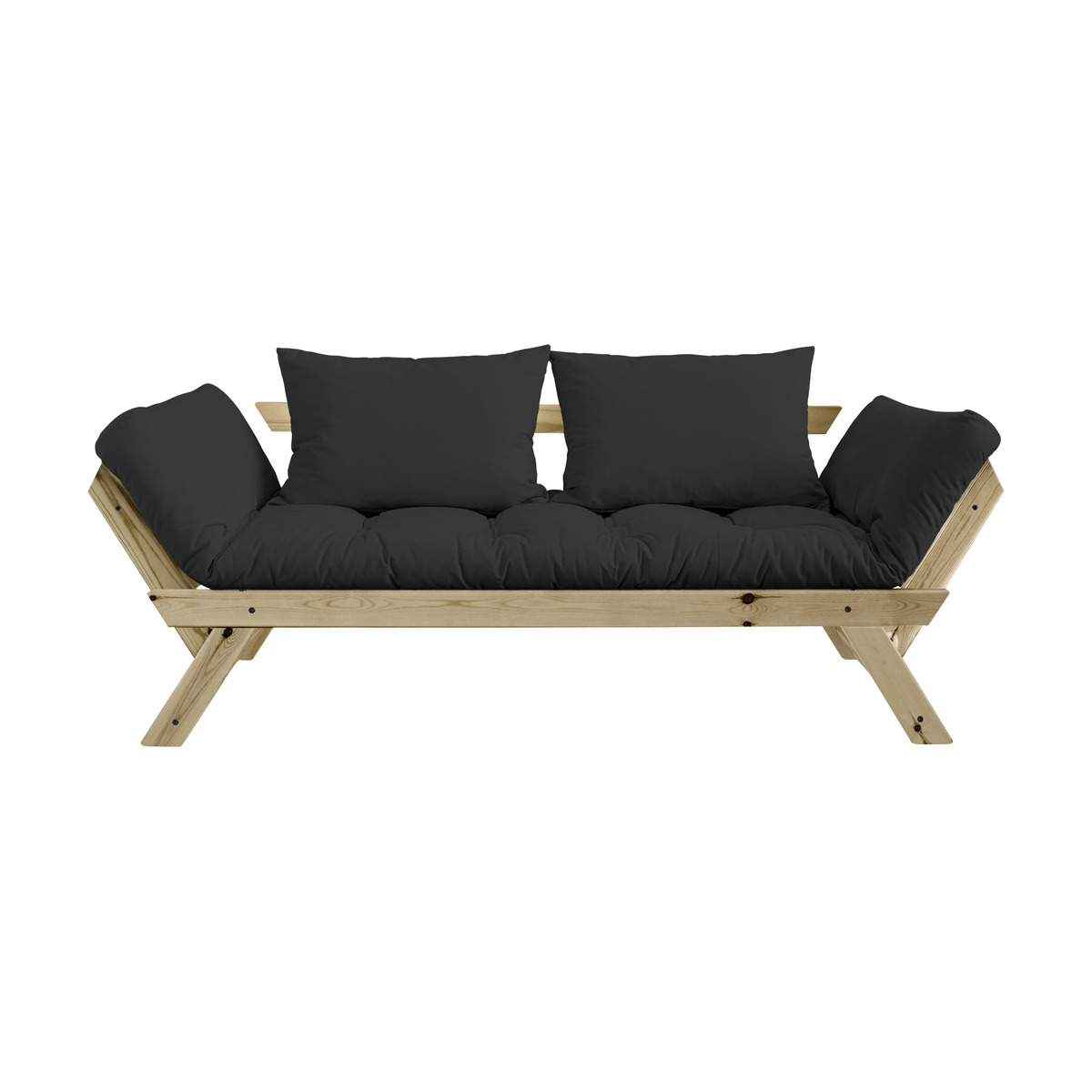 Canapé 1 place convertible anthracite Bebop