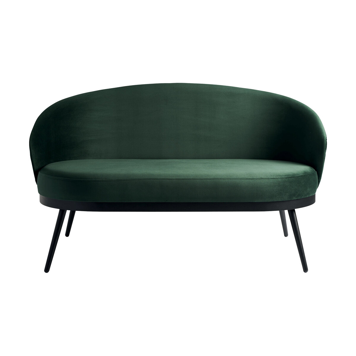 Canapé en velours vert sapin 1604 Lili - Resistub
