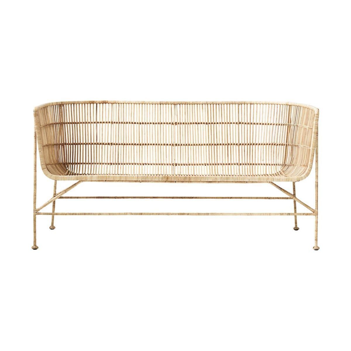 Canapé en rotin naturel sans coussin d'assise Coon - House Doctor