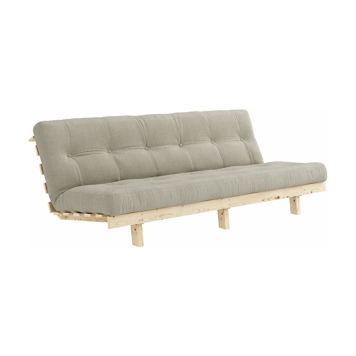 Canapé 2 places convertible couleur lin Lean