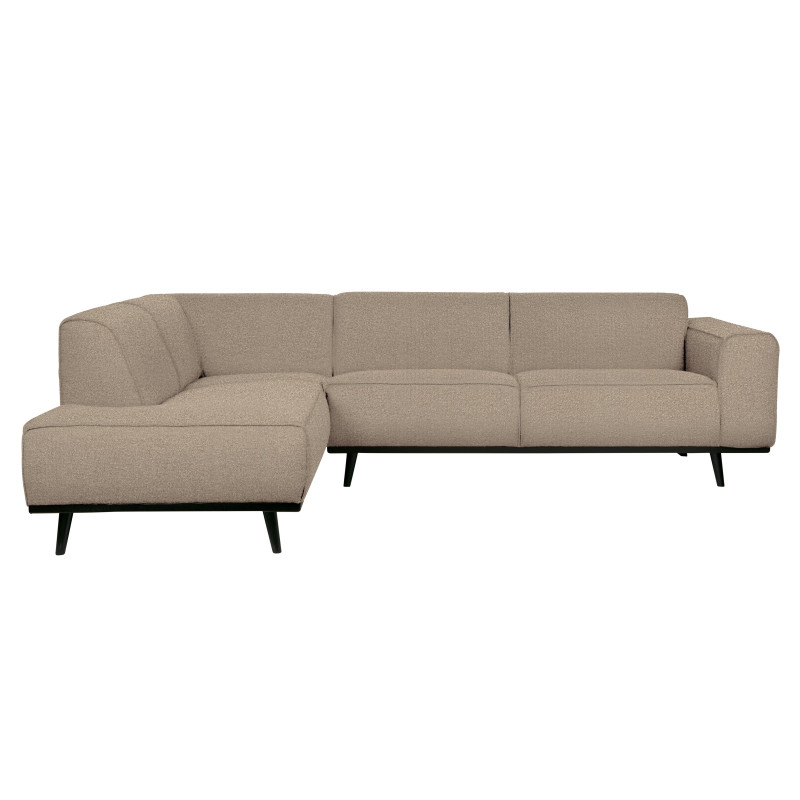 Canapé d'angle gauche moderne beige