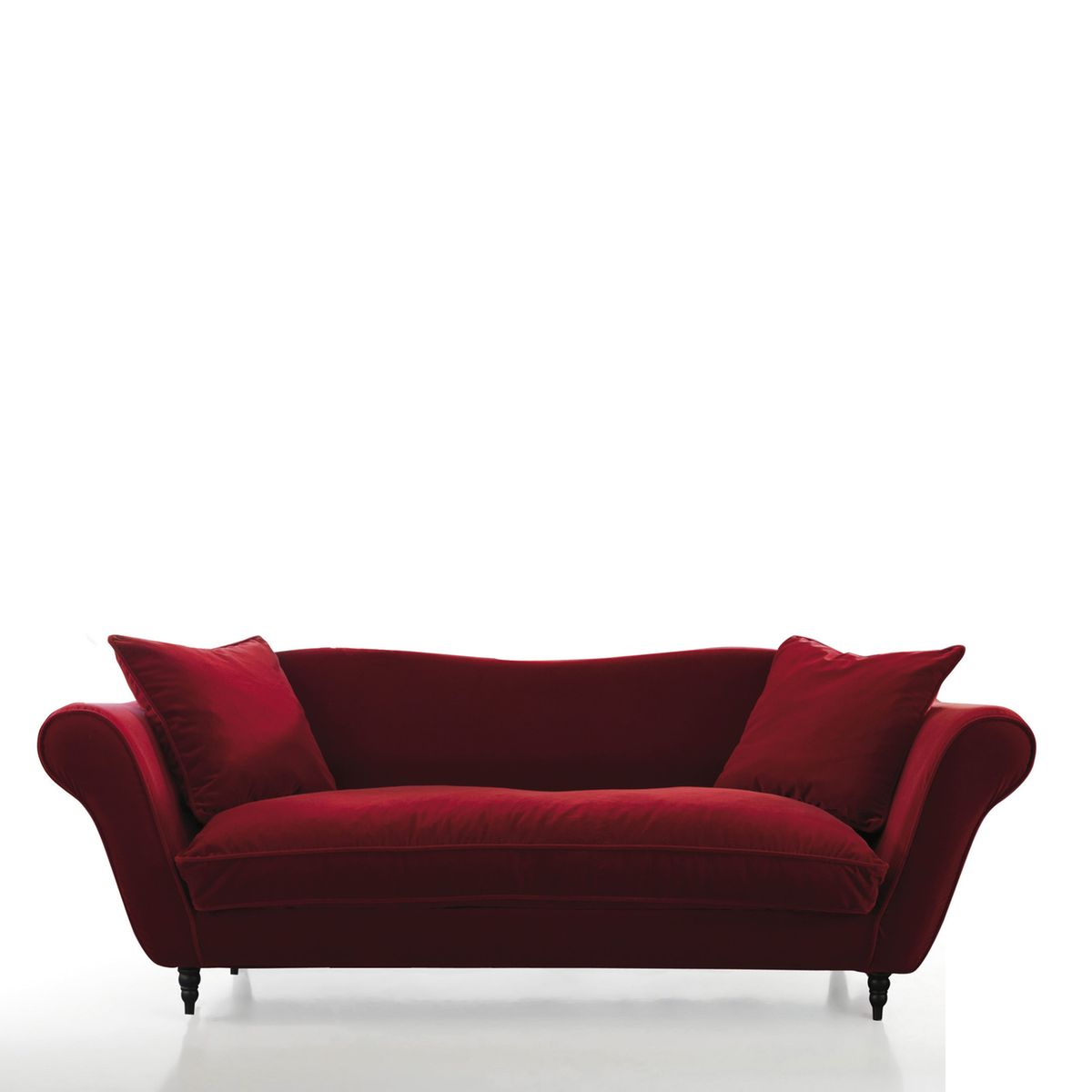 Canapé velours polyester/coton - Lipstick
