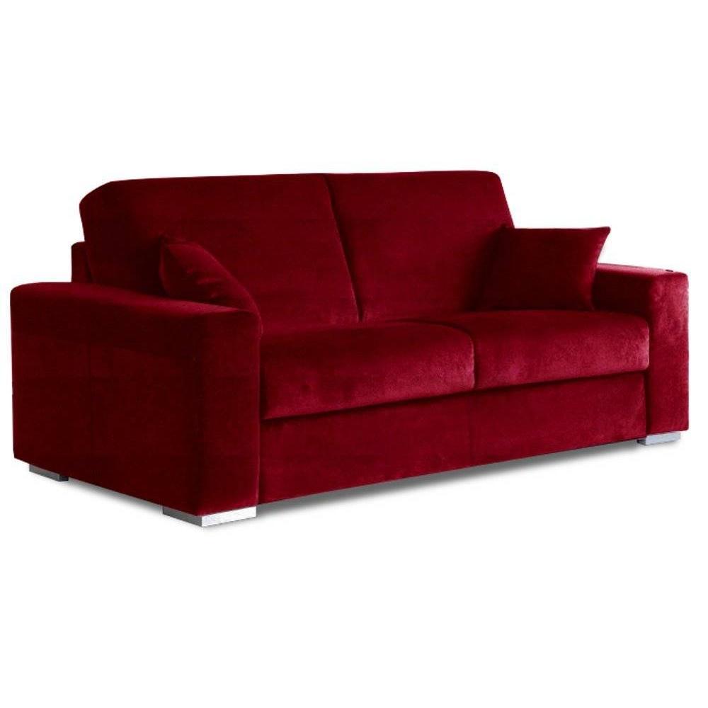 LE DIVA Canapé convertible EASY OUVERTURE EXPRESS 160*190cm sommier lattes, tissu ou cuir