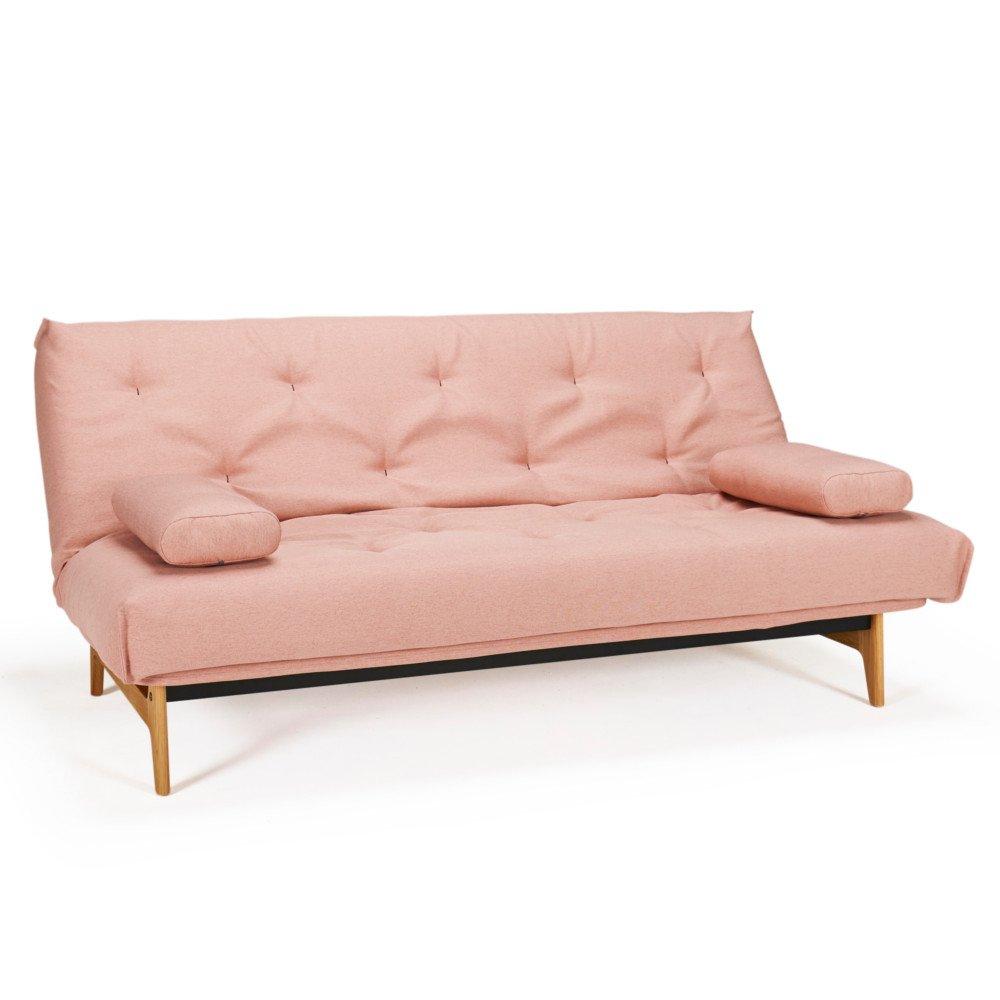 Canapé design ASLAK convertible lit 120*200cm designCapitonné piètement chene