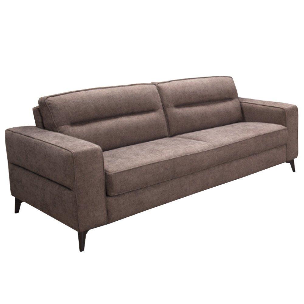VIRGINIA Canapé OUVERTURE EXPRESS 160*196cm ouverture assistée tissu marron chocolat