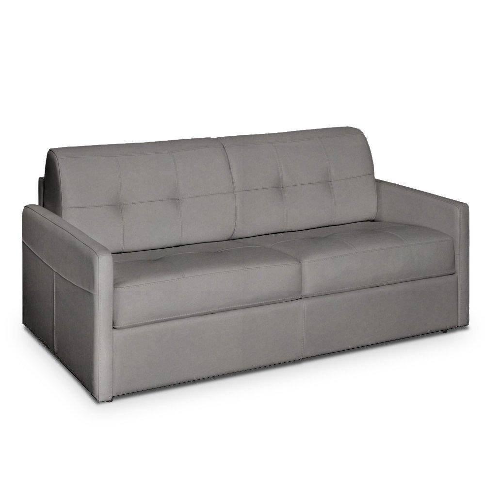 Canapé lit CUBE convertible EXPRESS 140cm matelas 16cm nabucka gris clair