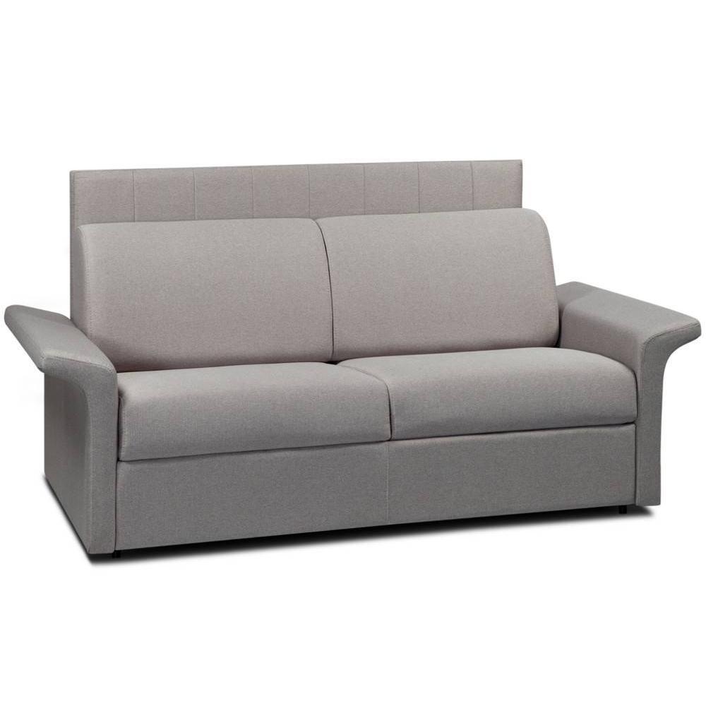 Canapé lit 4 places CASTEL EXPRESS sommier lattes 160cm matelas 16 cm tête de lit intégrée