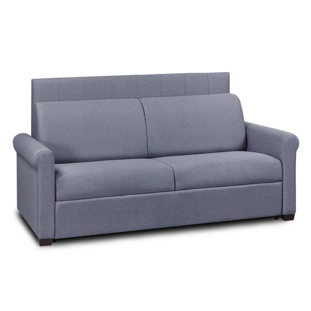 OPERA - Canapé converitble velours bleu cobalt