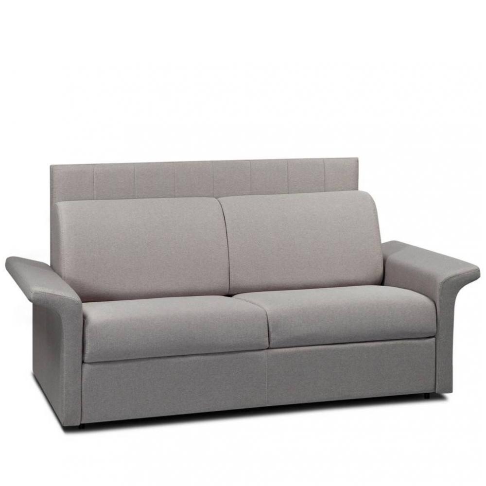 Canapé lit CASTEL EXPRESS sommier lattes 120cm matelas 16cm tête de lit intégrée