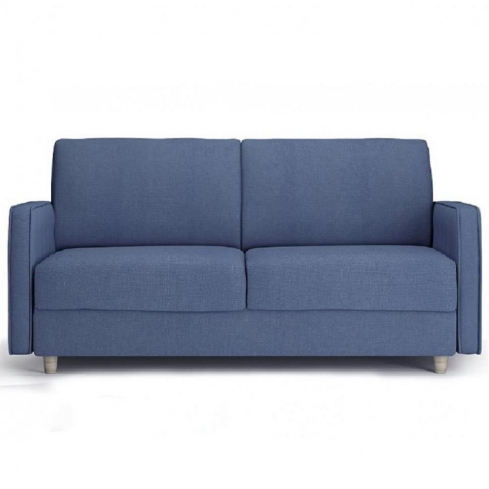 Canapé Convertible express TITO Encombrement ouvert : 206 cm couchage 160 piètement hêtre naturel.