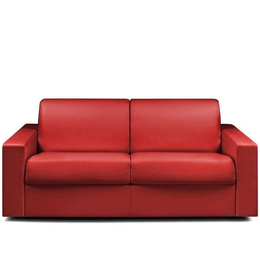 Canapé convertible NIGHT express 140 cm matelas 14 cm polyuréthane rouge