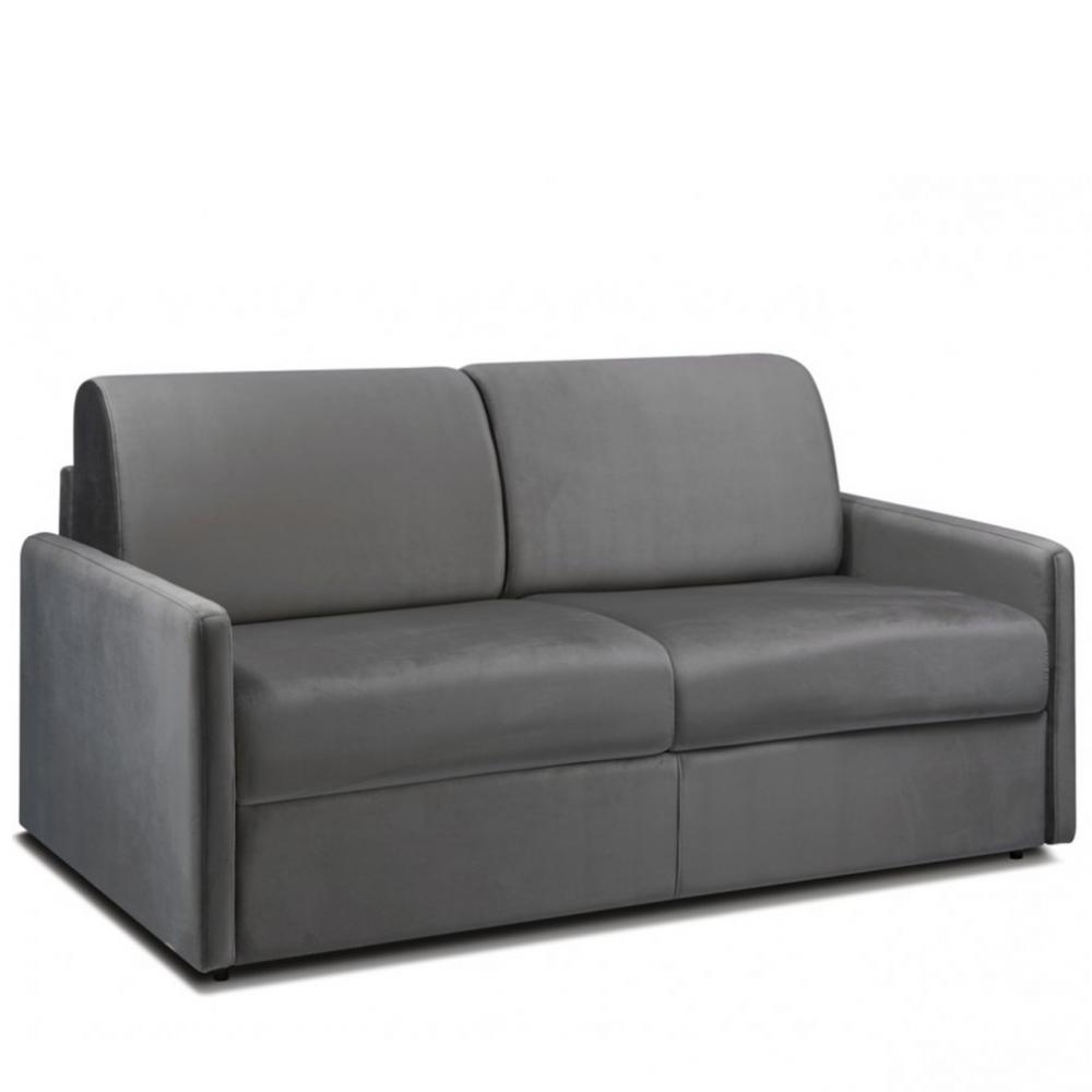 VELVET - Canapé convertible velours gris
