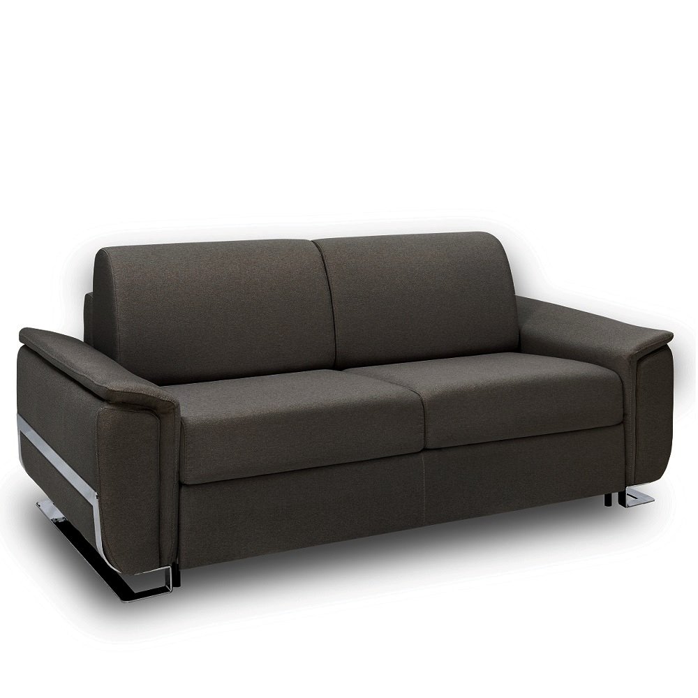 Canapé convertible express DIDEROT 160cm sommier lattes matelas 16cm
