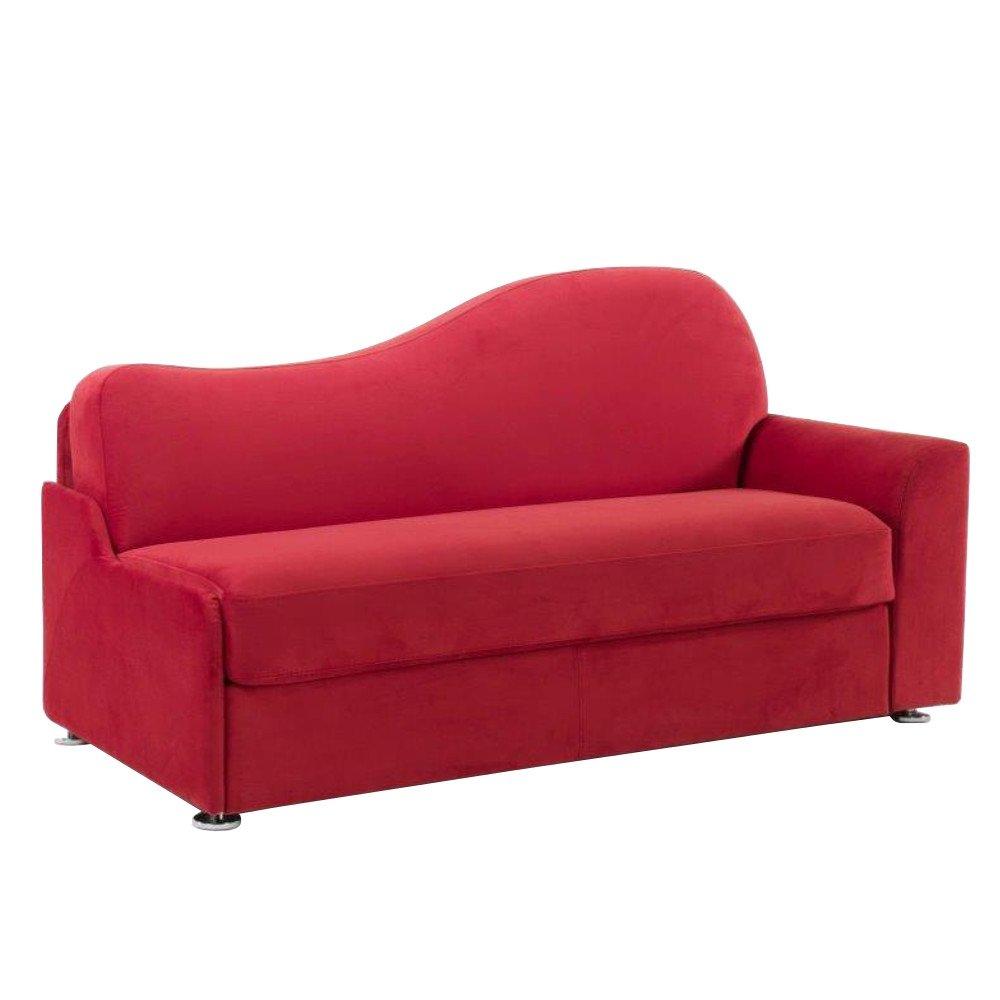 MARGOT Méridienne lit EXPRESS convertible 140 cm accoudoir droite sommier lattes matelas 16 cm