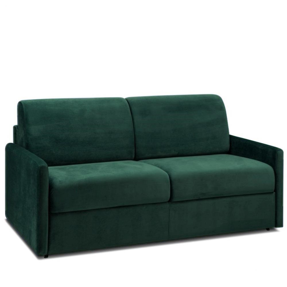 VELVET - Canapé convertible velours vert