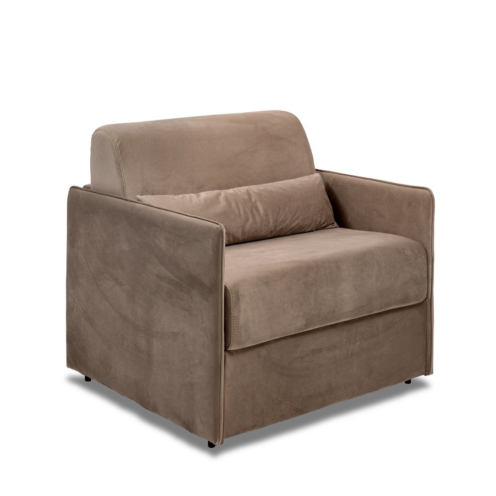 Fauteuil convertible EXPRESS JUMBO 70cm matelas mémory 20cm mémoire de forme sommier lattes