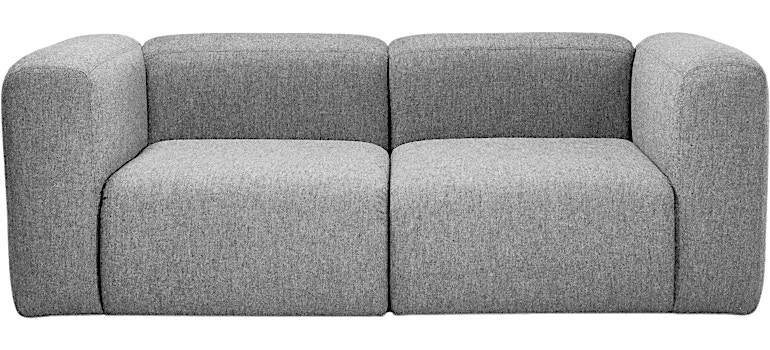 Vitra Canapé Polder Compact - bleu nuit - accoudoirs bas assis à droite