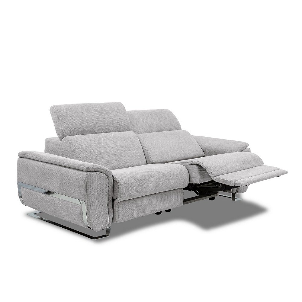 Canapé 3 places relax électrique REAUMUR avec système zéro wall gris graphite