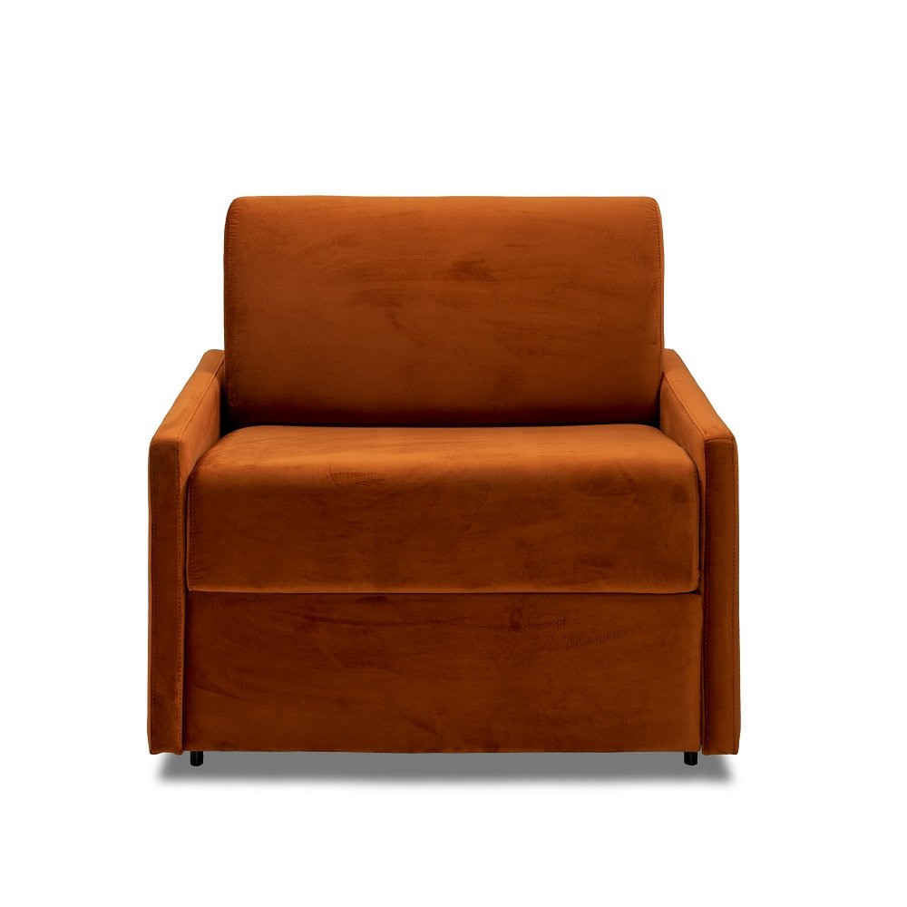 Fauteuil convertible NICE convertible EXPRESS sommier lattes 70cm matelas mémory 20 cm