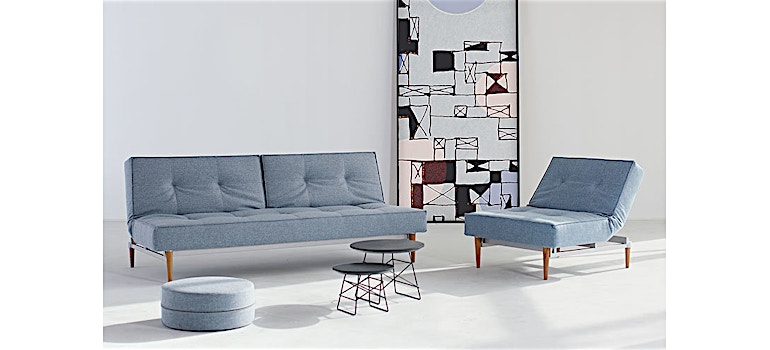 bruunmunch Canapé 2 places Pump - Hallingdal 116 - gris clair