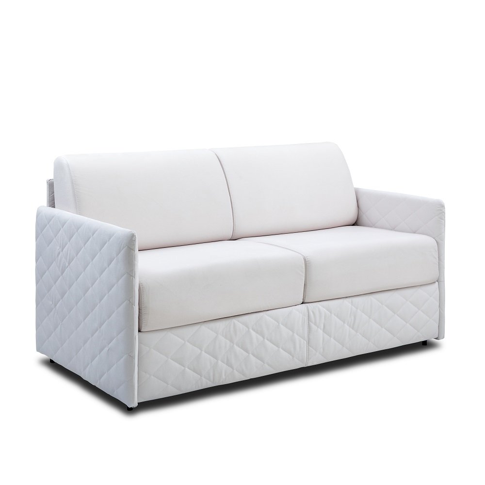 Canapé convertible EXPRESS UTOPIA 160cm matelas memory 20cm finition matelassé