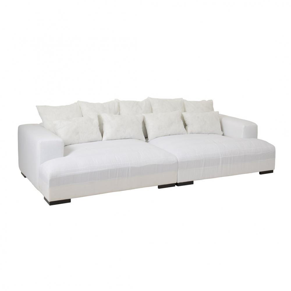 Canapé design modulable LITA 9 coussins Xxl Blanc