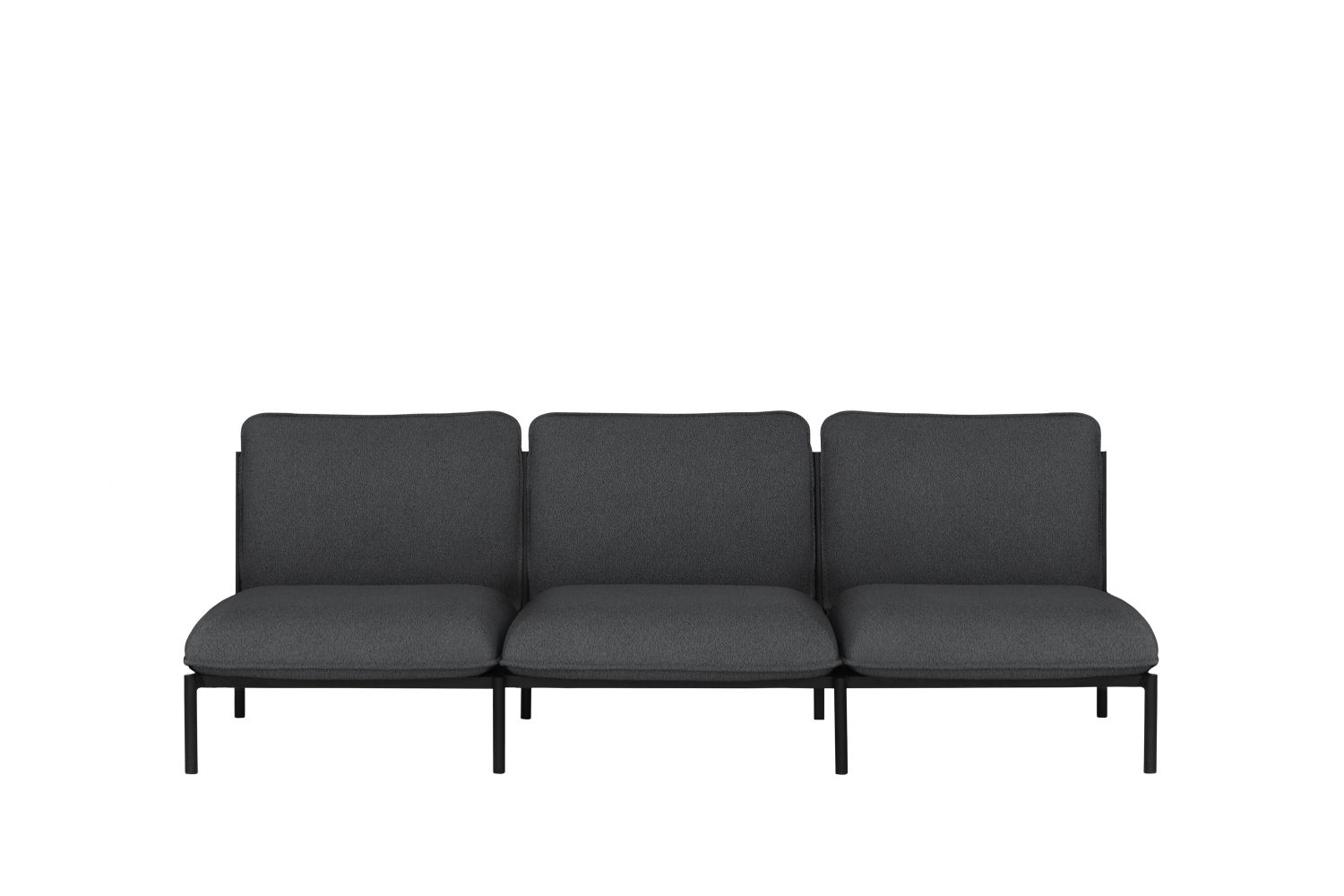Hem Canapé Kumo - 3 places - Graphite