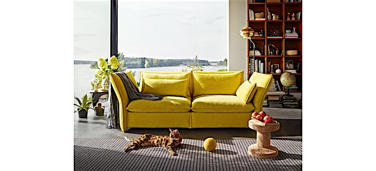 Vitra Canapé 2 places Mariposa - Dumet sauge/gravier