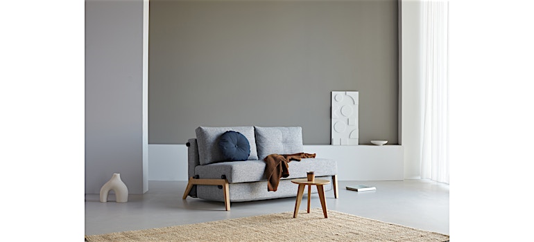 Canapé convertible Cubed 140 - Blida Sand Grey
