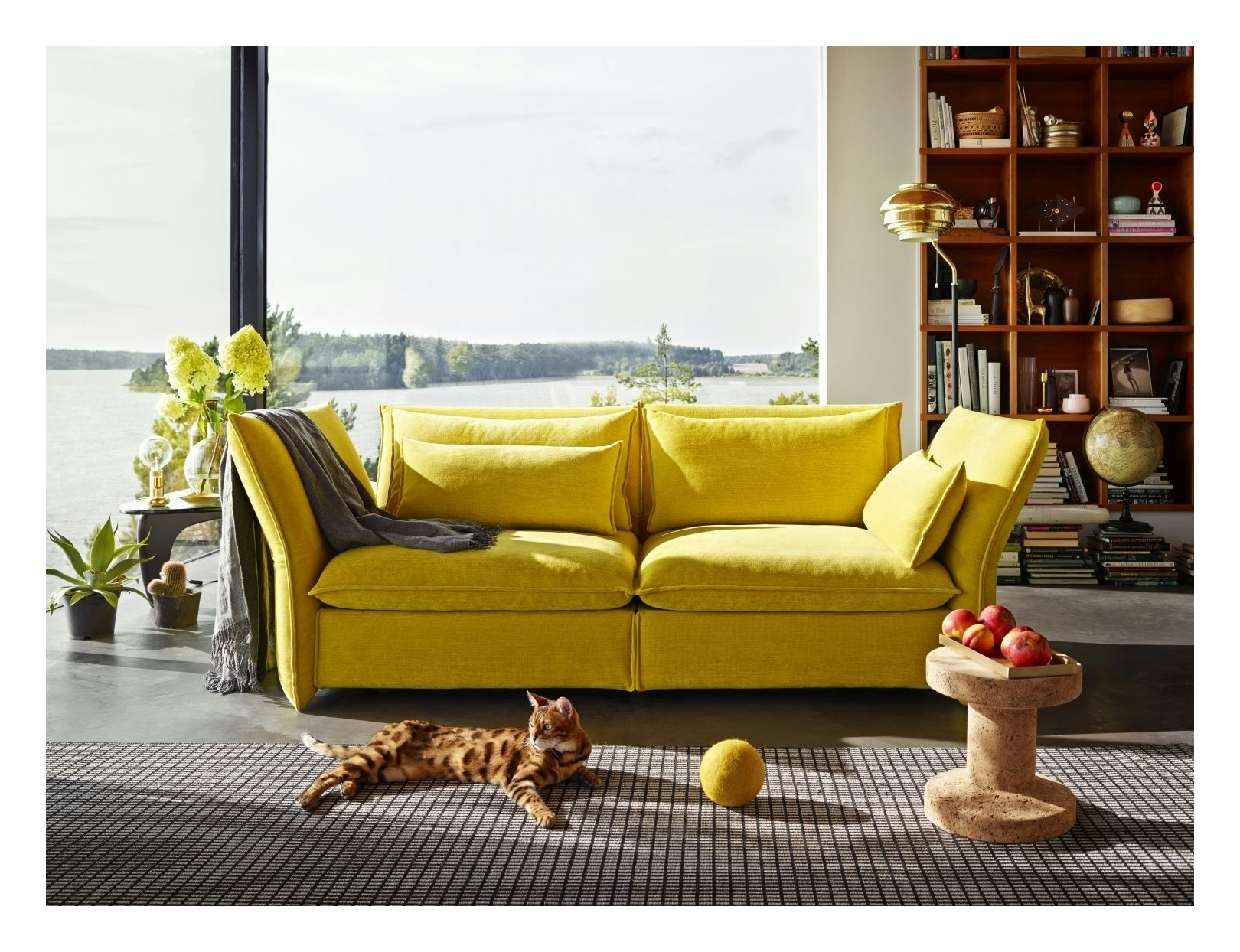 Vitra Mariposa Corner - Credo noir/blanc - droit