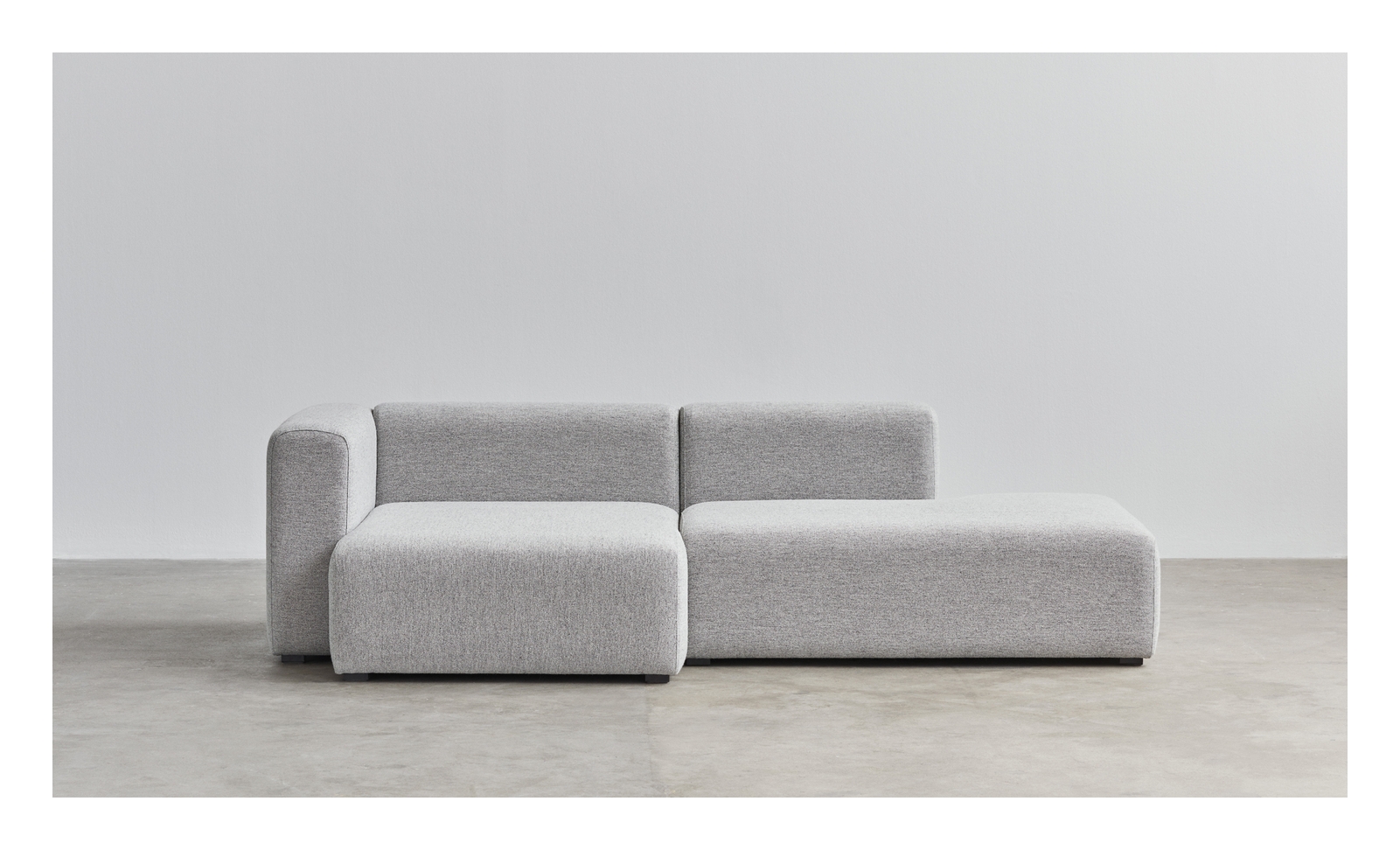 HAY Mags Modul Lounge left end 9302 - Hallingdal - 130 - gris clair
