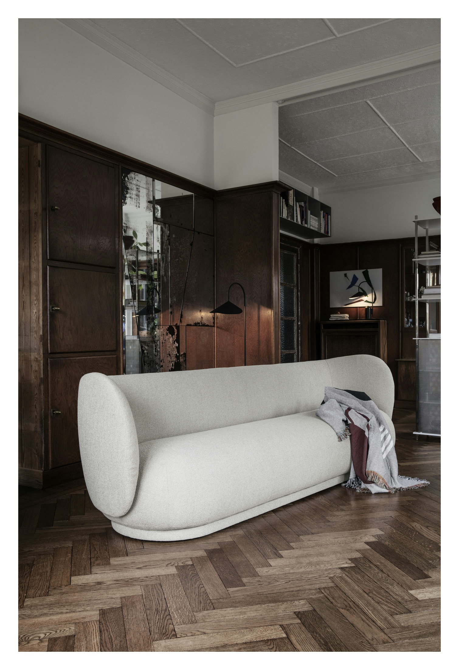 Canapé Rico - Off-White (Brushed) - 3 places