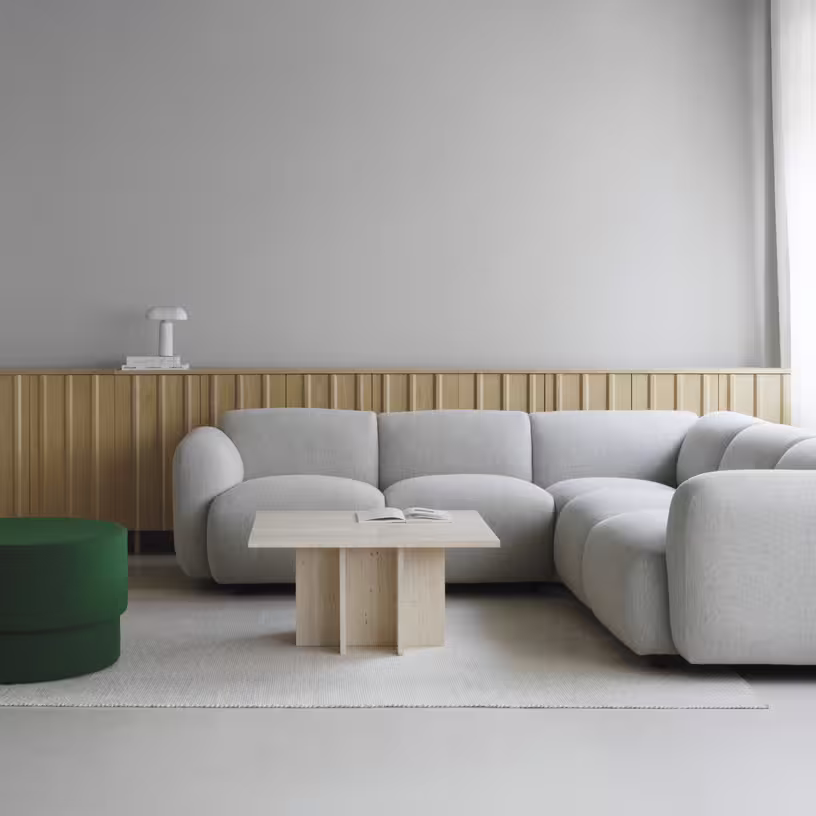 Module angle de canapé gris swell modular sofa 150