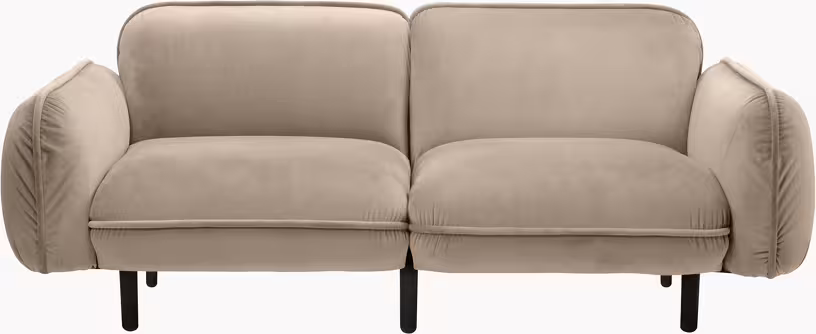 Bean - canapé 2 places en velours beige