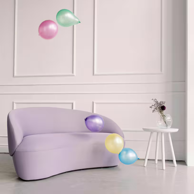 Naïve - canapé 2 places velours beige