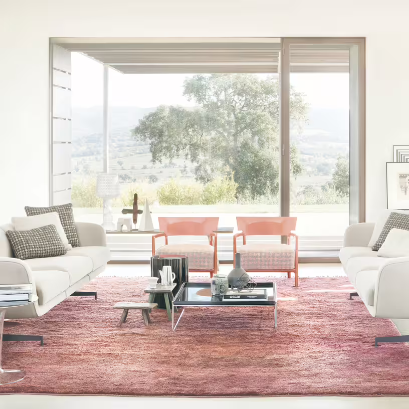 Betty - canapé 3 places en tissu beige 245cm