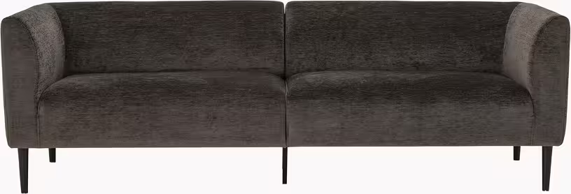 Lanna - canapé en polyester marron 238cm