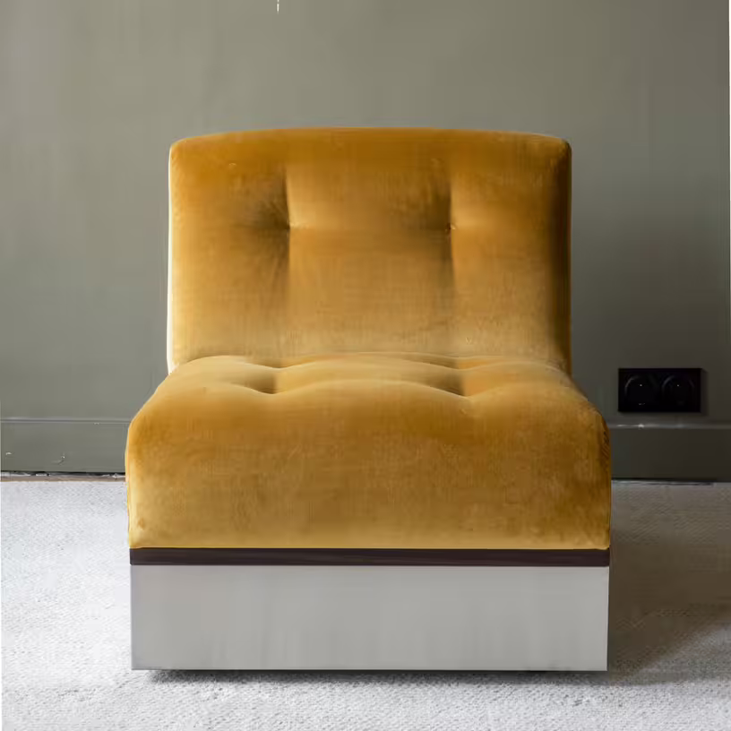 Stanley - canapé 3 places en velours honey 195 cm - Vue supplémentaire 2
