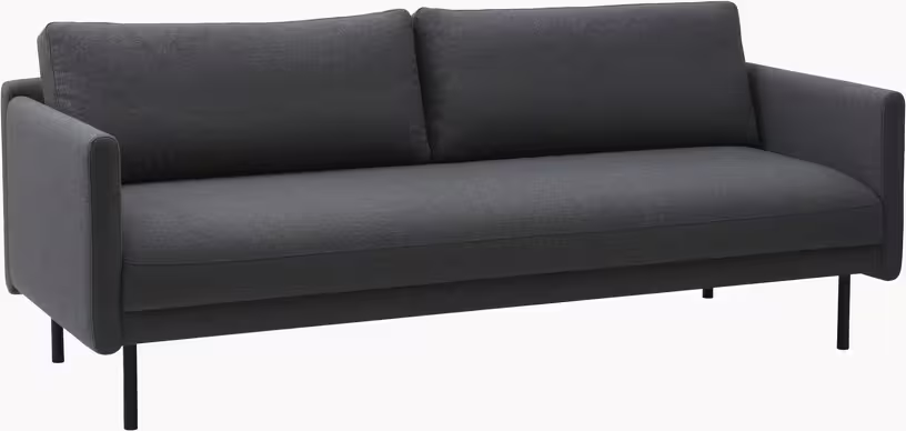 Rar - canapé 2 places en tissu anthracite 170, cm - Vue supplémentaire 2
