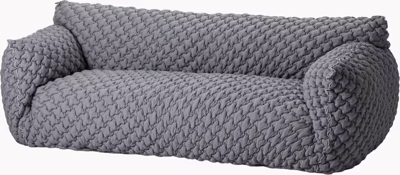 Canapé 3 places en tissu gris nuvola 12 - Vue supplémentaire 2
