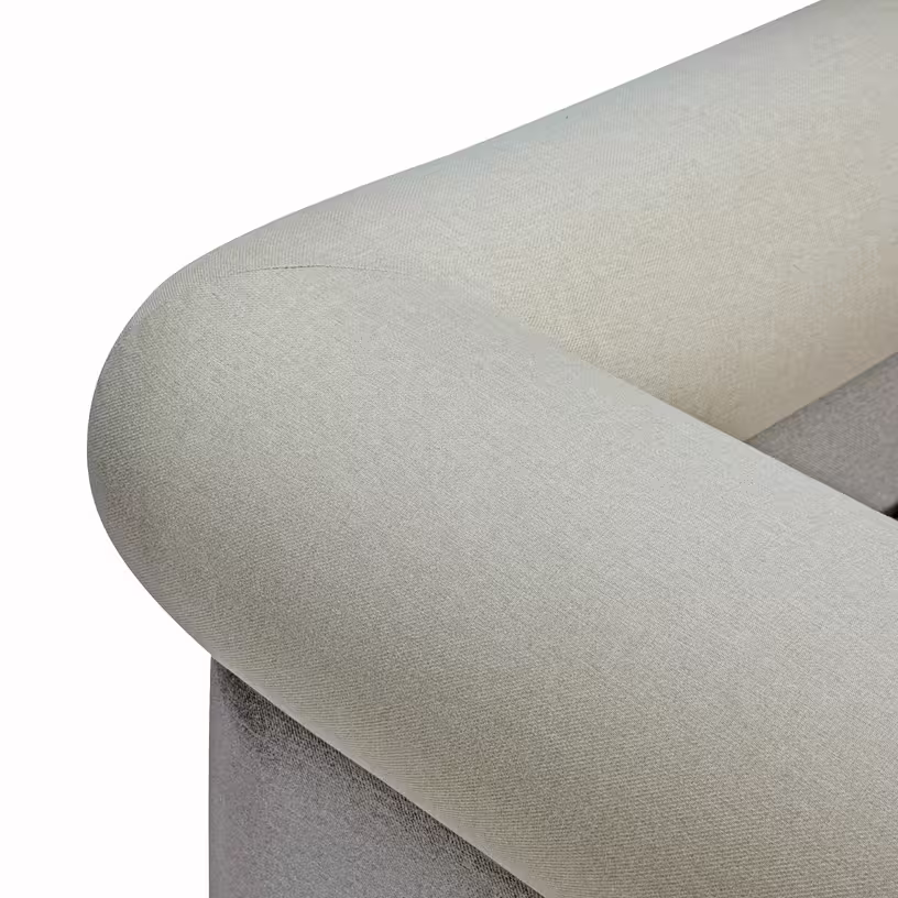 Vera - canapé en polyester gris - Vue supplémentaire 2