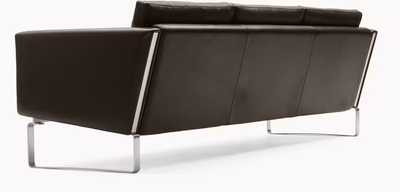 Ch103 - canapé 3 places en cuir thor 306 et pieds en acier inoxydable 219cm - Vue supplémentaire 3