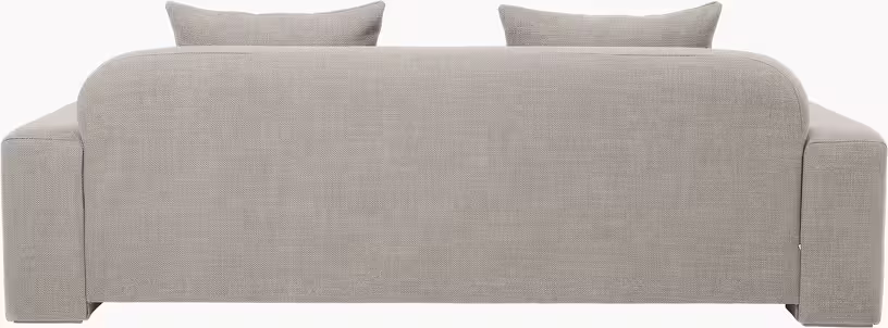Bay - canapé 3 places en polyester beige melange cm - Vue supplémentaire 3